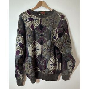 Boston Traders Limited Edition Hand Knitted Wool Men’s Medium Vintage Sweater